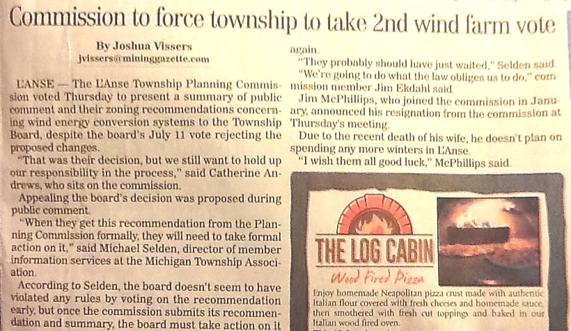 From the Mining Gazette