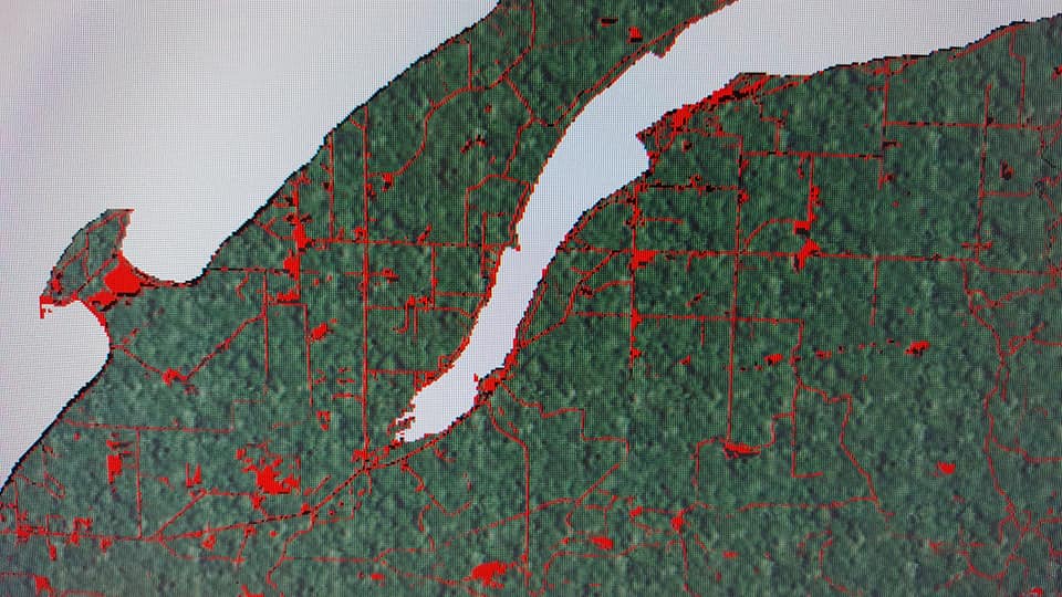 Preliminary Topographical 2 Turbine Viewshed. Closeup